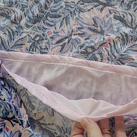 Simply Southern Pink & Blue Mini Dress size Large - Picture 7 of 9